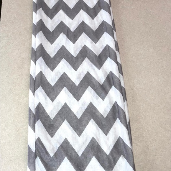 Gray & White Chevron Infinity Scarf - Picture 2 of 3